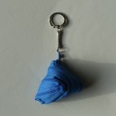 Porte-clefs en zip bleu