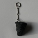 Porte-clefs en zip noir